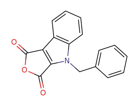 Molecular Structure of 151054-77-2 (1H-Furo[3,4-b]indole-1,3(4H)-dione, 4-(phenylmethyl)-)