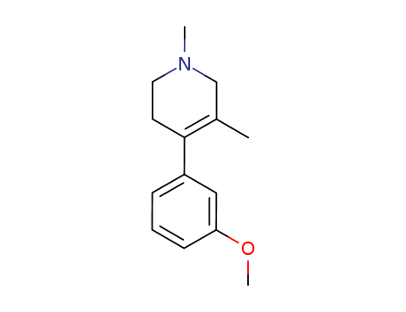 Molecular Structure of 123004-53-5 (Pyridine, 1,2,3,6-tetrahydro-4-(3-methoxyphenyl)-1,5-dimethyl-)