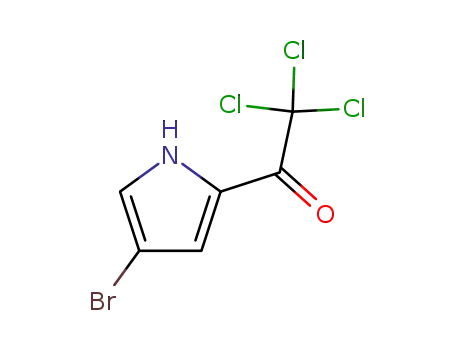Molecular Structure of 72652-32-5 (1-(4-BROMO-1H-PYRROL-2-YL)-2,2,2-TRICHLORO-1-ETHANONE)