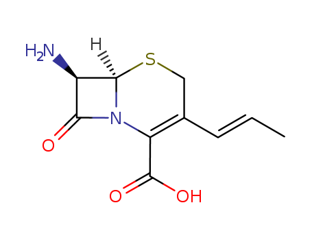5-Thia-1-azabicyclo[4.2.0]oct-2-ene-2-carboxylic acid,
7-amino-8-oxo-3-(1E)-1-propenyl-, (6R,7R)-