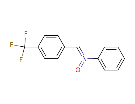 Molecular Structure of 162275-11-8 (Benzenamine, N-[[4-(trifluoromethyl)phenyl]methylene]-, N-oxide)