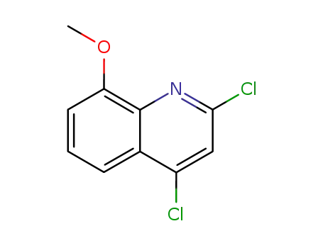 Molecular Structure of 32608-29-0 (2,4-DICHLORO-8-METHOXYQUINOLINE)