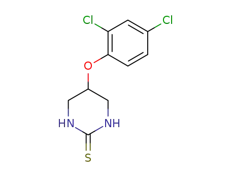 Molecular Structure of 676167-21-8 (5-(2,4-dichlorophenoxy)hexahydropyrimidine-2-thione)