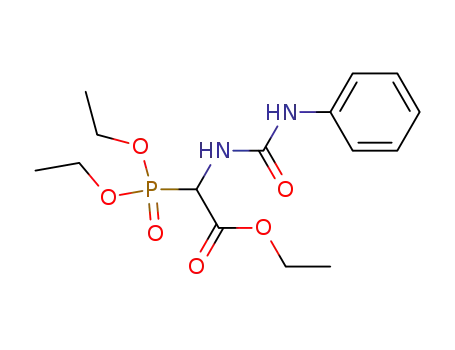 Acetic acid, (diethoxyphosphinyl)[[(phenylamino)carbonyl]amino]-, ethyl
ester