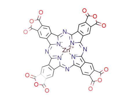 Molecular Structure of 873430-63-8 ((phthalocyanine-2,3:9,10:16,17:23,24-tetrakis(dicarboxanhydride))zinc(II))