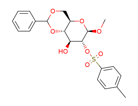 b-D-Glucopyranoside, methyl4,6-O-(phenylmethylene)-, 2-(4-methylbenzenesulfonate) cas  14187-68-9