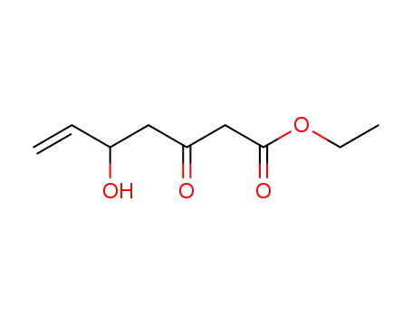 Molecular Structure of 107400-39-5 (ethyl 5-hydroxy-3-keto-hept-6-enoate)