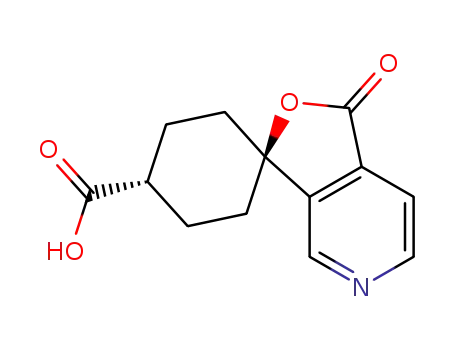 Molecular Structure of 328233-23-4 (trans-1'-Oxo-spiro[cyclohexane-1,3'(1'H)-furo[3,4-c]pyridine]-4-carboxylic acid)