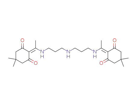 Molecular Structure of 674297-98-4 (N<sup>1</sup>,N<sup>9</sup>-bis-1-(4,4-dimethyl-2,6-dioxocyclohexylidene)ethyl-norspermidine)