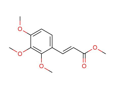 Molecular Structure of 116406-21-4 (2-Propenoic acid, 3-(2,3,4-trimethoxyphenyl)-, methyl ester, (2E)-)
