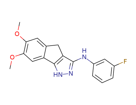 N-(3-fluorophenyl)-1,4-dihydro-6,7-dimethoxy-indeno[1,2-c]pyrazol-3-amine