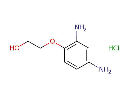 Molecular Structure of 66422-95-5 (2-(2,4-DIAMINOPHENOXY)ETHANOL DIHYDROCHLORIDE)