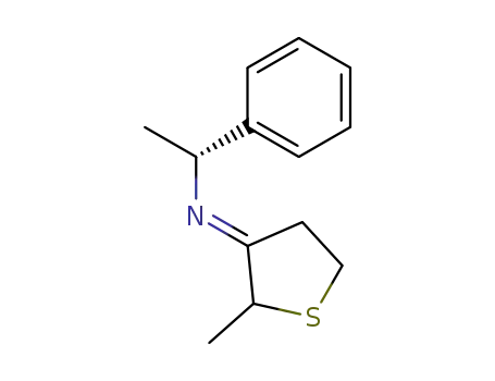 Molecular Structure of 946134-08-3 ((R)-(2-methyl-dihydrothiophen-3-ylidene)(1-phenylethyl)amine)