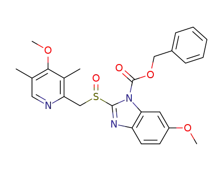 6-methoxy-1-benzyloxycarbonyl-2-[[(4-methoxy-3,5-dimethyl-2-pyridinyl)methyl]sulfinyl]-1H-benzimidazole