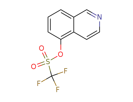 Molecular Structure of 140202-00-2 (Trifluoro-methanesulfonic acid isoquinolin-5-yl ester)