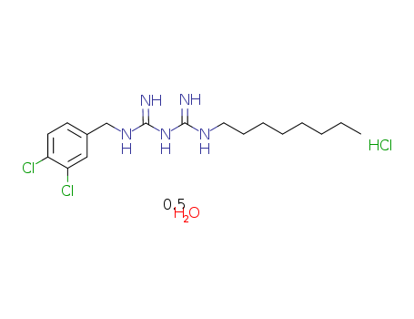Imidodicarbonimidicdiamide, N-[(3,4-dichlorophenyl)methyl]-N'-octyl-, hydrochloride, hydrate(2:2:1)(218282-71-4)