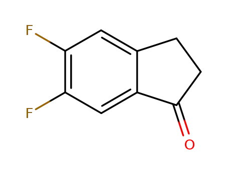 Molecular Structure of 161712-77-2 (5,6-Difluoroindanone)