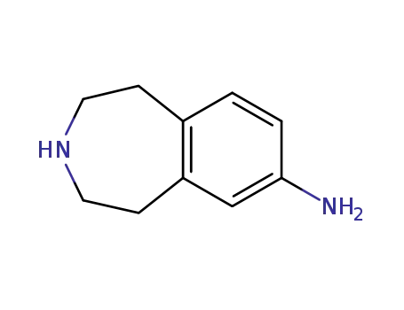 Molecular Structure of 107393-73-7 (2,3,4,5-TETRAHYDRO-1H-3-BENZAZEPIN-7-AMINE)
