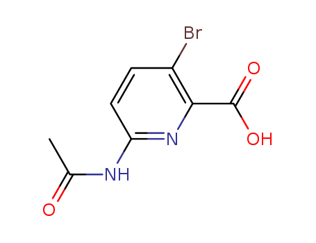 2-Pyridinecarboxylicacid, 6-(acetylamino)-3-bromo-