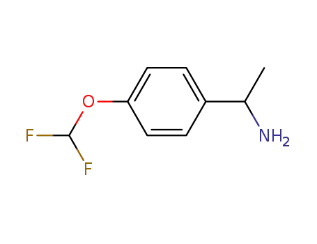 Molecular Structure of 136123-72-3 (Benzenemethanamine, 4-(difluoromethoxy)-.alpha.-methyl-)
