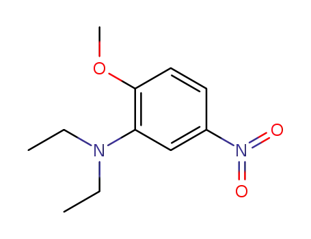 Molecular Structure of 4513-19-3 (N,N-Diethyl-2-methoxy-5-nitrobenzenamine)
