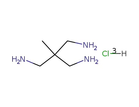 Molecular Structure of 31044-82-3 (1,1,1-Tris(aminomethyl)ethane  trihydrochloride,  Ethylidintris(methylamine)  trihydrochloride)