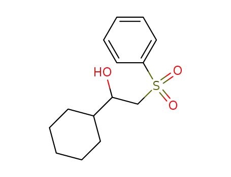 Molecular Structure of 86653-05-6 (1-cyclohexyl-2-(phenylsulfonyl)ethan-1-ol)