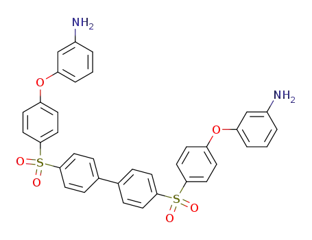 Molecular Structure of 160038-77-7 (4,4'-bis[4-(3-aminophenoxy)benzenesulfonyl]biphenyl)