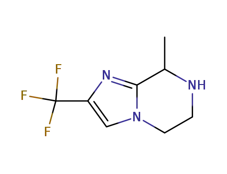 Molecular Structure of 611240-70-1 (2-(trifluoromethyl)-5,6,7,8-tetrahydro-8-methylimidazo[1,2-a]pyrazine)