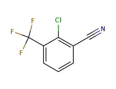 Molecular Structure of 62584-32-1 (2-Chloro-3-(trifluoromethyl)benzonitrile)