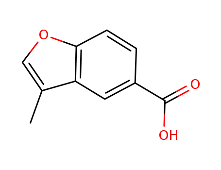 Molecular Structure of 501892-99-5 (3-METHYLBENZOFURAN-5-CARBOXYLIC ACID)