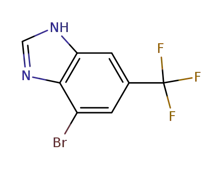 Molecular Structure of 175135-14-5 (4-BROMO-6-(TRIFLUOROMETHYL)BENZIMIDAZOLE)