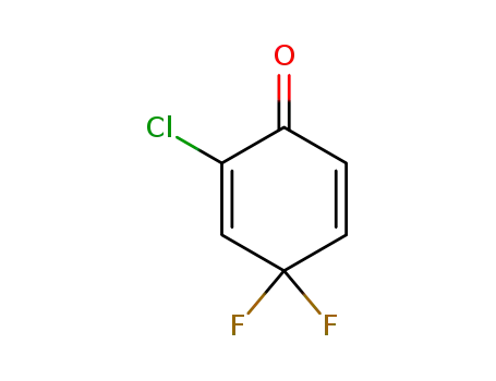 Molecular Structure of 105277-17-6 (2-chloro-4,4-difluorocyclohexadienone)