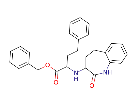 Molecular Structure of 86499-40-3 (Benzenebutanoic acid,
a-[(2,3,4,5-tetrahydro-2-oxo-1H-1-benzazepin-3-yl)amino]-,
phenylmethyl ester)