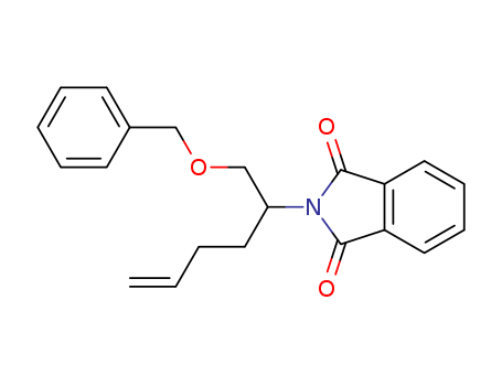 Molecular Structure of 126550-69-4 (1H-Isoindole-1,3(2H)-dione, 2-[1-[(phenylmethoxy)methyl]-4-pentenyl]-)