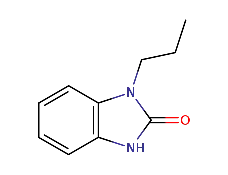 Molecular Structure of 77557-01-8 (2H-Benzimidazol-2-one,1,3-dihydro-1-propyl-(9CI))