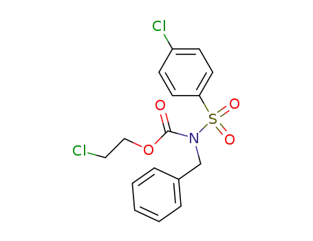 Molecular Structure of 52001-78-2 (2-chloroethyl N-(p-chlorobenzenesulfonyl) N-benzyl carbamate)