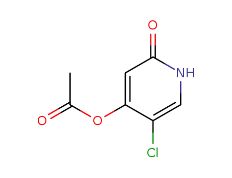 Molecular Structure of 103766-99-0 (4-acetoxy-5-chloro-2(1H)-pyridone)
