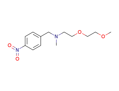 Molecular Structure of 334952-05-5 (4-[(N-(2-(2-methoxy-ethoxy)-ethyl)-N-methyl-amino)-methyl]-nitrobenzene)