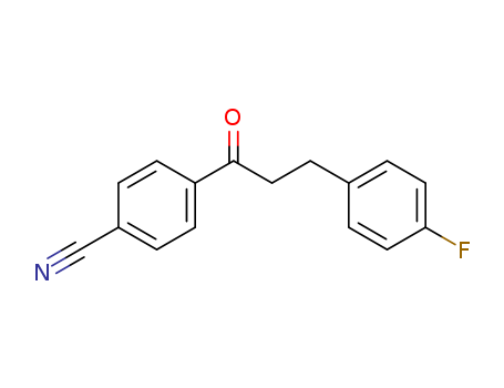 Benzonitrile, 4-[3-(4-fluorophenyl)-1-oxopropyl]-