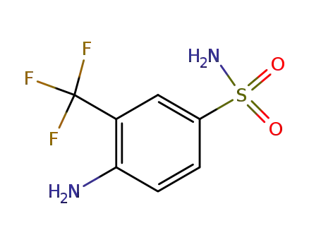 Molecular Structure of 39234-84-9 (Benzenesulfonamide, 4-amino-3-(trifluoromethyl)-)
