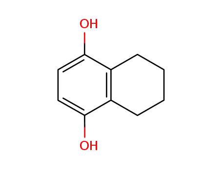 Molecular Structure of 13623-10-4 (5,6,7,8-Tetrahydronaphthalene-1,4-diol)