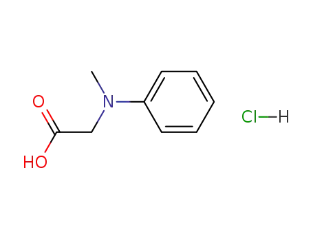 Molecular Structure of 21911-75-1 (N-phenyl-N-methylglycine hydrochloride)