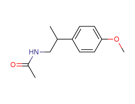 Molecular Structure of 114963-22-3 (Acetamide, N-[2-(4-methoxyphenyl)propyl]-)