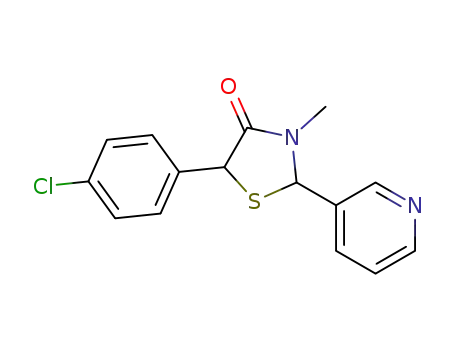 5-(4-chlorophenyl)-3-methyl-2-(pyridin-3-yl)thiazolidin-4-one