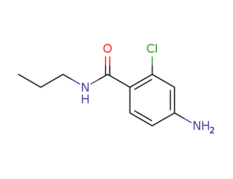 Molecular Structure of 204973-10-4 (4-amino-2-chloro-N-propylbenzamide)
