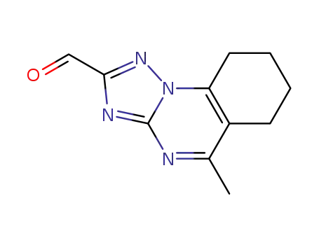 Molecular Structure of 623931-73-7 ([1,2,4]Triazolo[1,5-a]quinazoline-2-carboxaldehyde,
6,7,8,9-tetrahydro-5-methyl-)
