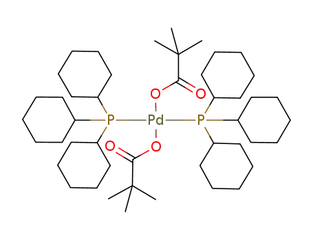 Molecular Structure of 851368-19-9 (trans-bis(trimethylacetato)bis(tricyclohexylphosphine)palladium(II))