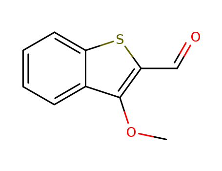 Molecular Structure of 14006-51-0 (Benzo[b]thiophene-2-carboxaldehyde, 3-methoxy-)