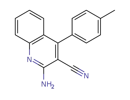 Molecular Structure of 582292-77-1 (3-Quinolinecarbonitrile, 2-amino-4-(4-methylphenyl)-)